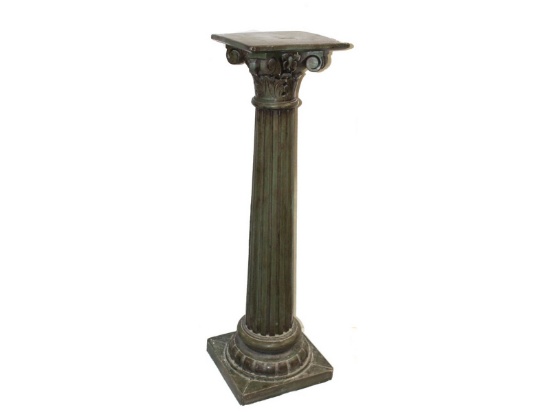 Antique Wood Carved Pedestal Stand