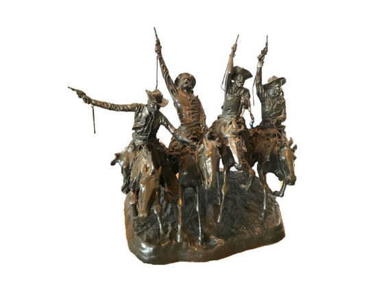 Frederic Remington Statue "Coming Through the Rye"