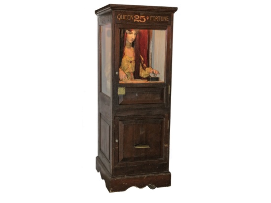 Vintage Coin Op Fortune Telling Machine