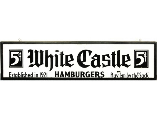 White Castle Vintage Porcelain Sign
