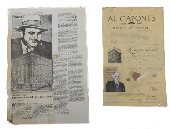 Al Capone Souvenir Home Sweet Home Lexington Hotel