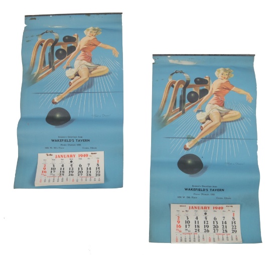 1949 Calendars from Wakefield's Tavern (2)