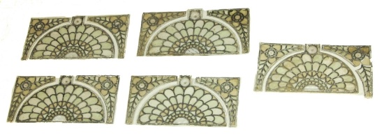 6 Sets Clear Leaded Glass Windows