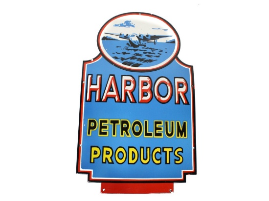 Harbor Petroleum Porcelain Advertising Sign