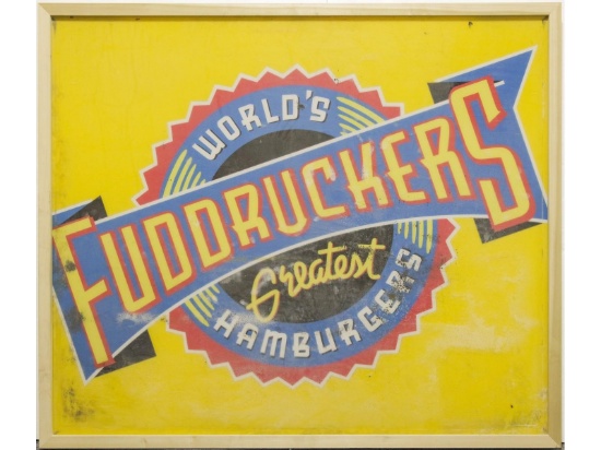 Fuddruckers World's Greatest Hamburger Sign