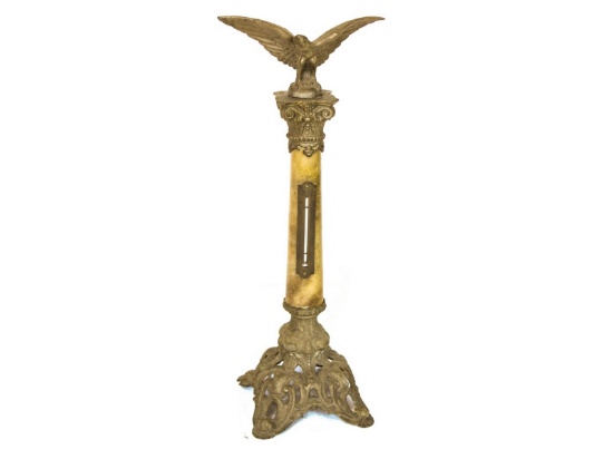 Vintage Brass Eagle Thermometer