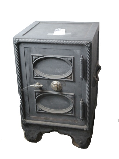Victorian Steel & Cast Iron Office Safe