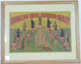 1945 Ringling Bros Barnum & Bailey Poster Framed