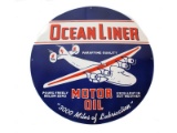 Ocean Liner Motor Oil Porcelain Advertising Sign