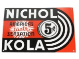 Nichol Kola Porcelain Advertising Sign