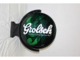 Grolsch Beer Spinning Globe Sign Wall Mount