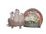 1930's Sailing Ship Lamps