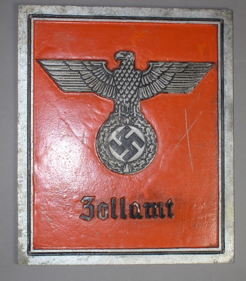 WWII Nazi "Zollamt" Sign