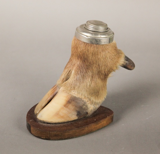 WWII Nazi Hoof Inkwell Set Piece