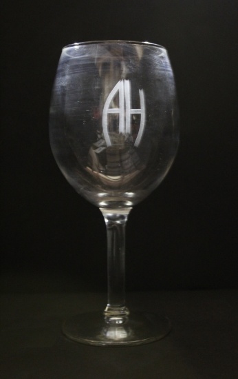WWII Nazi Adolf Hitler Large Wine Glass