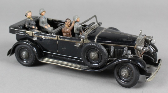 Tippco Hitler Staff Car Windup Toy w/ Lights