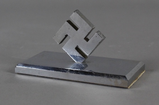 WWII Nazi Swastika Desk Ornament Paper Weight