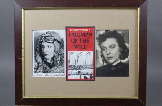 WWII Nazi Leni Riefenstahl Autographed Photo