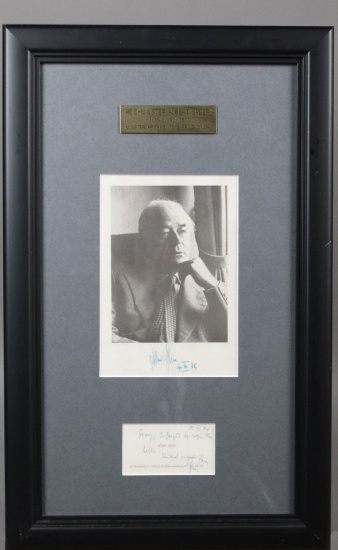 WWII Nazi Albert Speer Autographed Photo