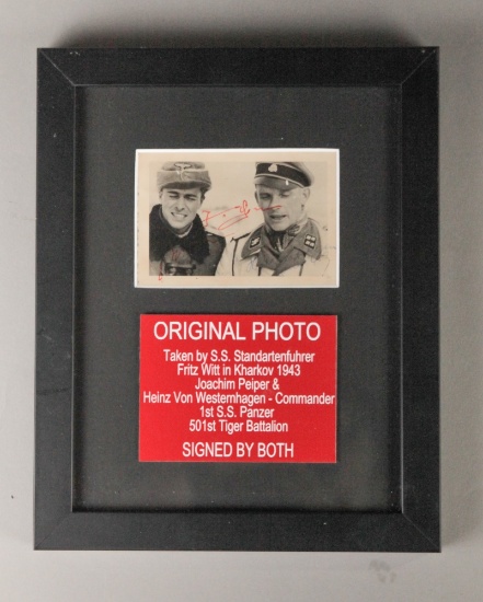 WWII Nazi Joachim Peiper & Westenhagen Photo