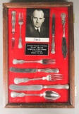 WWII Nazi Hans Frank Autographed Photo Silverware