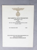 WWI German Document 