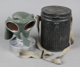 WWII German Gas Mask and Container