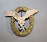 WWII Nazi Luftwaffe Pilot Observer Badge
