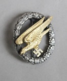 WWII Nazi Luftwaffe Paratrooper Badge