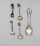 German & American Souvenir Spoons & Pin