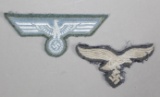 WWII Nazi Uniform Eagle Patches