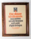 WWII Nazi Propaganda Poster