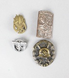 WWII Tinnies/Badges (4)