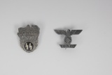 2 WWII German Pins Insignia