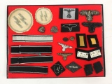 WWII SS/Nazi Cuff, Patches & Pins