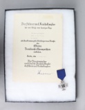 WWII German True Service Award