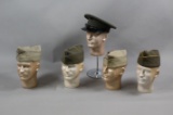 Lot of 5 US Military Hats
