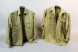 2 WWII US Army Uniform Shirts
