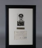 WWII Nazi Erhard Milch Letter and Portrait
