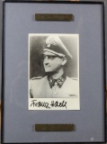 WWII Nazi SS Franz Hack Autographed Photograph