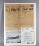 WWII Signed Photo, Document, & Newspaper
