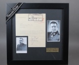 WWII Nazi Theodor Eicke Signed Document