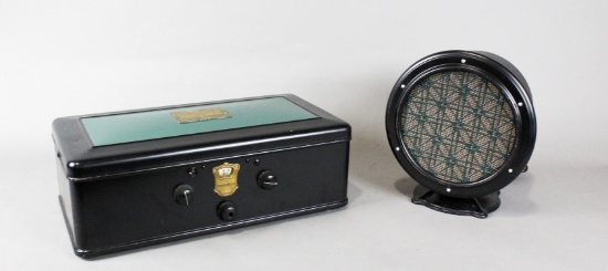 Atwater Kent Model 55 Radio and Speaker