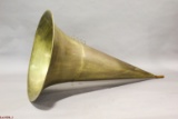 Edison Cylinder Large Brass Phonograph Horn