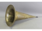 Edison Cylinder Large Brass Phonograph Horn