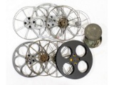 8 Assorted 35mm Movie Projector Film Reels