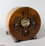 RCA Round Wooden Radio
