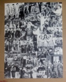 Three Stooges Black & White Photo Collage Poster