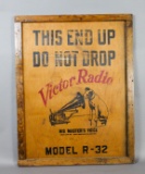 Victor Radio Shipping Crate Panel