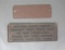 Railroad Equipment Trust Plates (2)